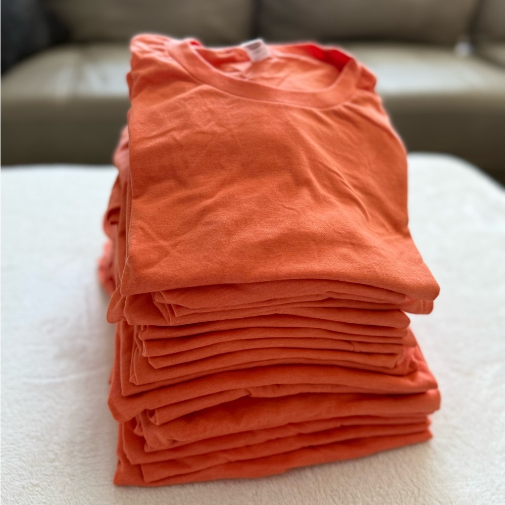 New Orange Bella Canvas Shirts